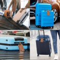 thumbnail image 4 of 2 Pcs Luggage Tags, Leather Baggage Labels, Suitcase Name ID Card Tag, Leather Tags Travel Handbag Accessories for Preventing Loss of Bags( Brown ), 4 of 4