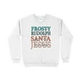 thumbnail image 2 of Women's Dance Like Frosty Shine Like Rudolph Give Like Santa Love Like Jesus, Christmas Sweatshirt, Christmas Shirt, Holiday Shirt, 2 of 8