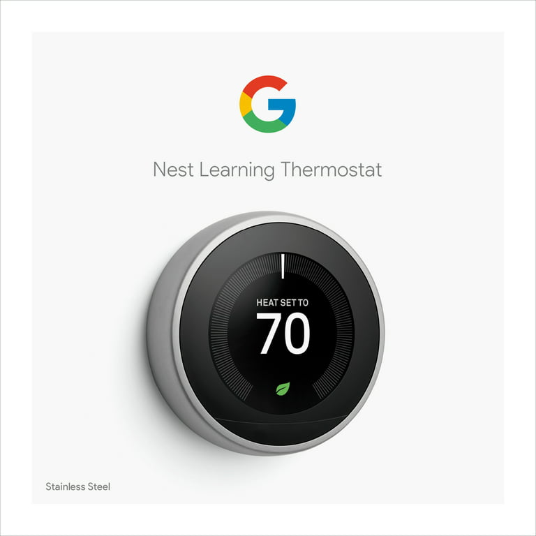 Buy Nest Thermostat 3rd Gen T3007ES Stainless Steel - Google Store