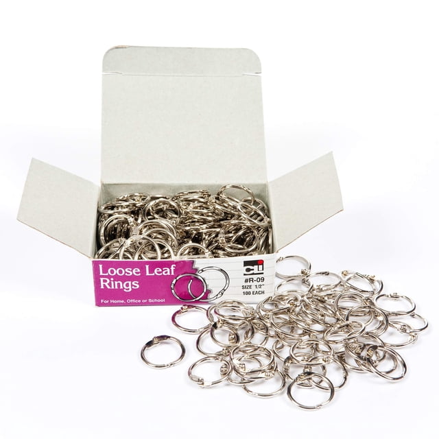 Anillos multiusos Charles Leonard LEOR09 de 1,27 cm de diámetro