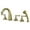 Polished Brass, variant on Kingston Brass KS53615FL Royale 5-Piece Roman Tub Faucet with Hand Shower, Polished Chrome