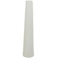 thumbnail image 6 of DecMode 39" Tall Cone Floor White Ceramic Vase with Bubble Texture, 6 of 12