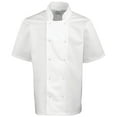 thumbnail image 2 of Premier  Studded Front Short Sleeve Chefs Jacket (Pack of 2), 2 of 3