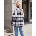 thumbnail image 6 of Zeagoo Women Tunic Vest Plaid Jackets Sleeveless Long Flannel Shirts with Pockets Dressy Fall Winter Trendy, 6 of 6