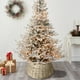 thumbnail image 1 of Natural Christmas Tree Base Scandinavian Vintage Christmas Tree Skirt Fence Brown White Gray, 1 of 5