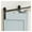 4FT 2doors, variant on 3-10FT Bi-Folding Sliding Barn Door Hardware Kit, Heavy Duty Roller Track Kit For 4/2 Doors Side Mounted ,Easy to Install