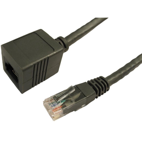 PRO SIGNAL - RJ45 Male to Female Cat6 UTP Extension Lead, 0.5m Black