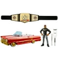 thumbnail image 1 of WWE Bundle - Undisputed WWE Universal Championship Leather-Like Belt & Lucha Low Rider Vehicle Set with Rey Mysterio Main Event Action Figure, 1 of 13