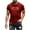 Red, variant on T Shirts for Men Clearance under $5 Short Sleeved Round Neck Casual Printed Shirt