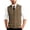 #03Brown, variant on Men's Casual Sleeveless Knit Vest with Button Closure, V-Neck Lightweight Waistcoat, Ideal for Office Attire and Everyday Comfort Gray S