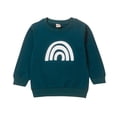 thumbnail image 1 of Gibobby blusas de vestir Niños formal Rainbow Printing Kids Keep Toddler Winter Boys Warm Baby Girls Ropa Camiseta Niños Tops(Azul marino, 3-4 Años), 1 of 5