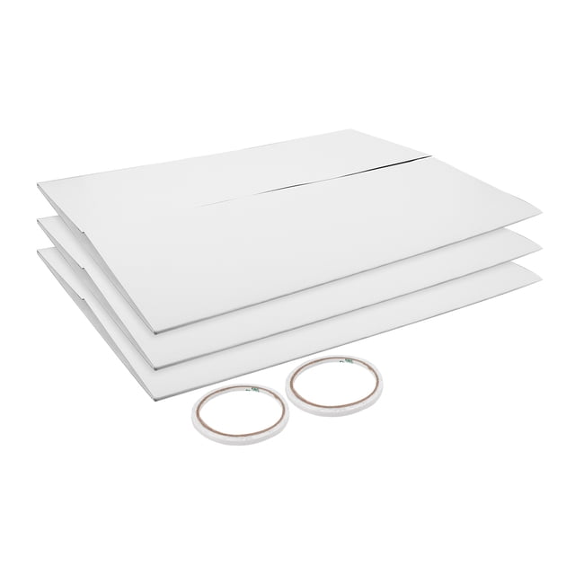 OULII 1 Set Trifold Poster Board Paperboard White Presentation Supplies For General Users
