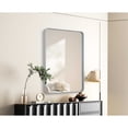thumbnail image 3 of Elegant Decor Contour Metal Rectangle Mirror 30x40 in Silver, 3 of 9