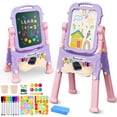 thumbnail image 1 of Art Easel AuntyFey, pizarra blanca y tiza de doble cara para niños, 1 of 8