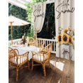 thumbnail image 5 of nqOlkjepod Outdoor Curtains for Patio Waterproof, Retro Sunflowers Outdoor Privacy Panels Grommet, Country Summer Spring Botanical Floral Blackout Outside Curtains for Porch 54"x108", 2 Panels, 5 of 8