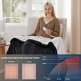 thumbnail image 5 of Cozy Comfort Heated Blanket Electric Throw, Soft Flannel Electric Blanket, with 4 Time Settings, 6 Heat Settings, and 3 hrs Timer Auto Shut Off (50x60 inches, Black), 5 of 6