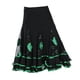 thumbnail image 2 of Disfraz elegante de salón Macarena larga de columpio para damas flamencas color verde, 2 of 7