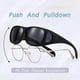 thumbnail image 2 of Sunglasses Suncovers Outdoor Glasses Reading Glasses Yellow Glass Black, 2 of 5