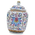 thumbnail image 5 of Porcelain Ginger Jar Ceramic Flower Vase Tea Storage Jar with Lid Display Weddings Home Floral Party Multipurpose Oriental Style Handicraft colored 320ml, 5 of 8