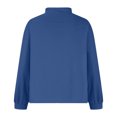 thumbnail image 4 of Camisa informal de manga larga con cuello alto y cuello en V de color sólido para hombre Pompotops oipoqjl52850, 4 of 6
