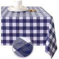 thumbnail image 1 of LAICAIW 100% Waterproof PVC Table Cloth, Oil-Proof, Spill-Proof, 54 x 54 Inch Rectangle, PVC, Table Cover, 1 of 7