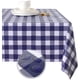 thumbnail image 1 of Mantel de PVC impermeable, mantel rectangular de vinilo a prueba de derrames a prueba de aceite, mantel lavable para uso en interiores y exteriores, azul marino brillar Electrónica, 1 of 5