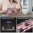 thumbnail image 6 of For Samsung Galaxy S23 Ultra Shockproof Hybrid Dual Layer PC+TPU with Ring Stand Metal Kickstand Heavy Duty Armor Shell Phone Case Cover by Xpression - Rose Gold, 6 of 9