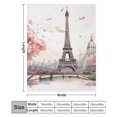 thumbnail image 2 of Eiffel Tower for Women Men Kids Flannel Throw Blankets Soft Fuzzy Lightweight for Home Decor Couch Bed Sofa, 2 of 8