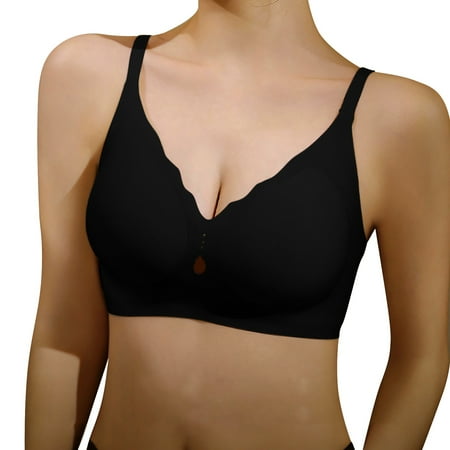 Clearance! Minimizer Bras For Women Strapless Silicone Adhesive Bra Backless Bra For Women Breathable Reusable Sticky Bras With Adjustable Closure Perfect For Dresses/Tube Tops/Eveni Black L