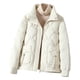 thumbnail image 2 of Parkas de manga larga para mujer, chaqueta informal de manga larga de colores, sin sombrero y con solapa, chaqueta de algodón para mujer, 2 of 5