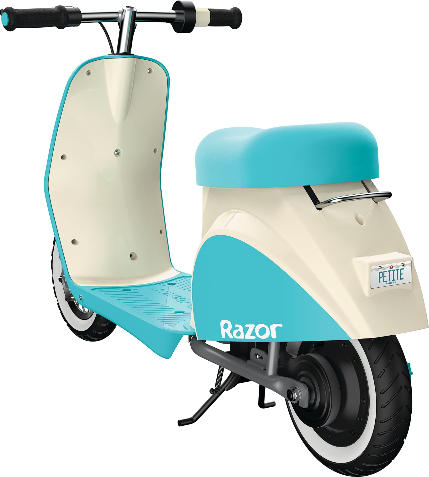 Razor Pocket Mod Petite - 12V Miniature Euro-Style Scooter for Girls Ages 7+, Hub-Driven Motor, White Wall Tires, Up to 40 min Ride Time - Walmart.com