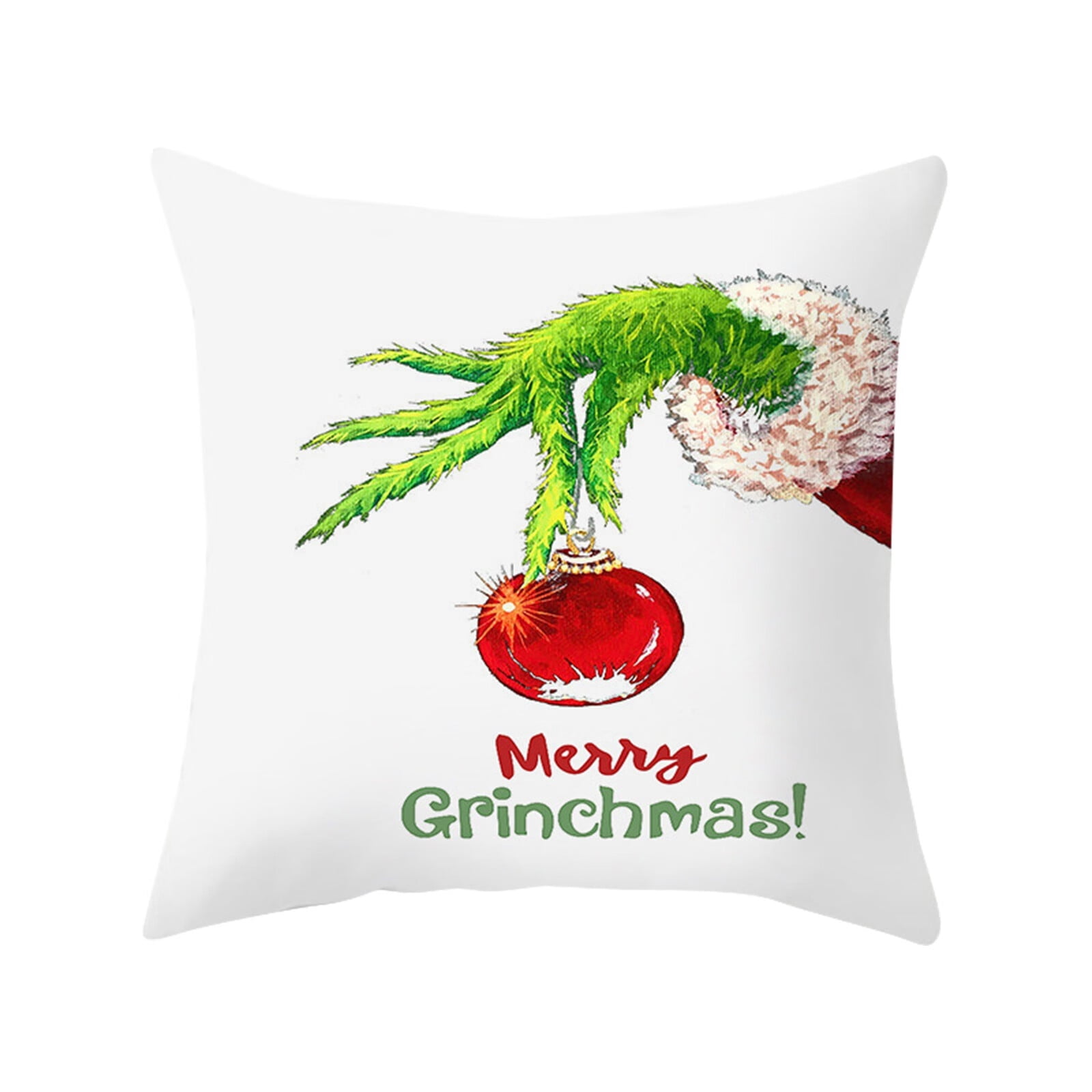Christmas Green Monster Pillowcase Living Room Sofa Bedroom Decoration