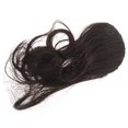thumbnail image 3 of Extensión de cabello con clip para mujer, postizo rizado falso con flecos, color marrón oscuro, 1 unidad, 3 of 5