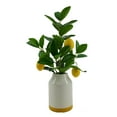 thumbnail image 4 of Mainstays by Becky G. & Alejandra 14.5" Artificial Lemon Tree in White Ceramic Vase, 4 of 8