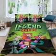 thumbnail image 2 of La Búsqueda de la Leyenda Conjunto de sábanas temático, trío de piezas, cómodo y amigable con la piel, diseño único, regalo de decoración para el hogar para familiares, amigos y fans,173cm *218cm, 2 of 6
