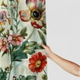 thumbnail image 3 of Chilfamy Extra Long Shower Curtain Length, Aesthetic Red and White Floral Shower Curtain Sets with Hooks for Bathroom,Water Resistant Polyester Fabric White, 3 of 7