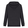thumbnail image 5 of Jalioing Women's Velour Hoodies Casual Long Sleeve Hooded Sweatshirt Trendy Pullover Top Trackshirt, 5 of 6