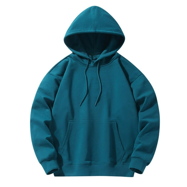pstuiky manga larga para hombre, Sudadera con capucha informal de moda para hombre, cuello redondo, manga larga, bolsillo con cremallera, suéter deportivo para exteriores xl