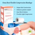 thumbnail image 5 of Unna Boot Zinc Flexible Compression Bandage Maintain Moist Healing Environment Medical Dressing Wrap Gauze EMS First Aid Supplies 4 Inches X 30 Foot Roll, 5 of 8