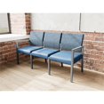 thumbnail image 4 of Pemberly Row Waiting Reception 3 Seat Tandem Seating No Center Arms in Blue, 4 of 5