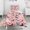 Pink Cute Dachshund, variant on Pink Bichon Frise and Flower Duvet Cover and Pillowcase Set for Single Bedding, Bedroom Accessories for Kids Teens