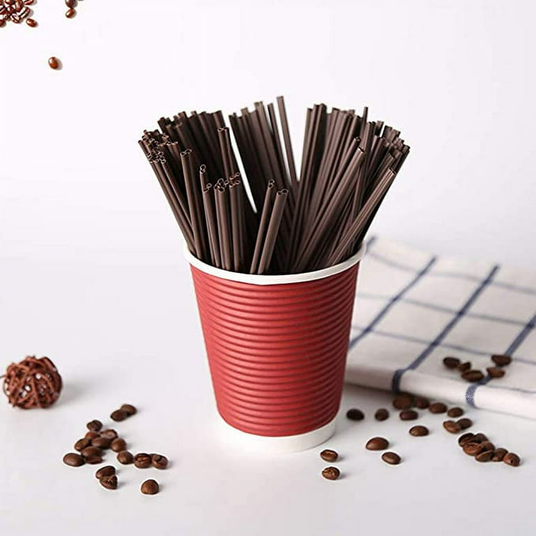 Grape Striped Plastic Coffee Stirrers, Cocktail Straw Stirrer
