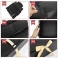 thumbnail image 4 of Paquete de 10 Cajas de Regalo Negras con Tapas, Caja de Propuesta para Padrinos de Boda de 8x8x4 Pulgadas, Caja de Regalo Negra de Lujo con Cinta para Caja de Boda, 4 of 5
