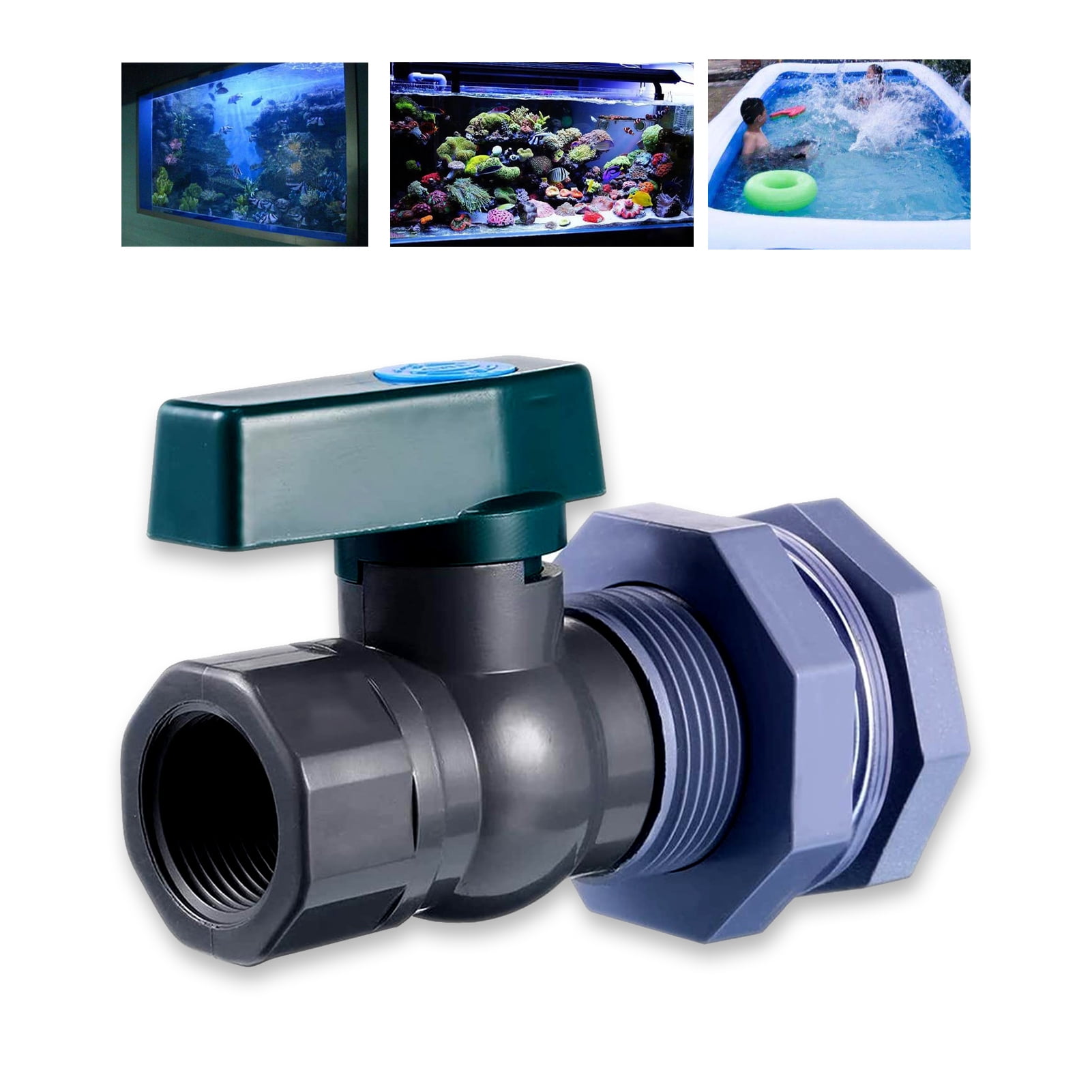 harmtty Rain Barrel Valve Long Lasting Simple Installation PVC 3/4 inch