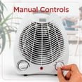 thumbnail image 4 of BLACK+DECKER Space Heater, for Office Desk, Home Office & Portable Desk, Personal Heater with 3 Settings, Desk Heater with Adjustable Thermostat, White, 4 of 6
