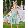 thumbnail image 4 of Arshiner Girls Spaghetti Strap Dress Toddler Summer Dresses Kids Beach Casual Sundresses with Pockets, 4 of 6