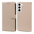 thumbnail image 5 of Allytechgroup for Samsung Galaxy S23 Ultra Wallet Case, Premium PU Leather Magnetic Flip Phone Cover with Wrist Strap Kickstand Card Slots Shockproof Bumper for Samsung Galaxy S23 Ultra, Beige, 5 of 7