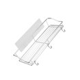 thumbnail image 1 of Bearachild Estante de baño Estante de ducha de baño Estante de esquina de baño de acero inoxidable Soporte de almacenamiento de cocina de plata montado Cocina y Comedor con gancho Bearachild HA025294-01, 1 of 6