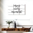 thumbnail image 3 of Elephant Stock Enjoy Every Moment Typography Wall Art - Horizontal Multi Panel Canvas - Living Room Wall Decor - Inspirational And Typography Multi Panel - White And Black Decor - 33" x 20", 3 of 8