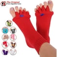 thumbnail image 4 of Chaussettes d'Alignement des Pieds Originales Rouges JEW um Femmes 7-9/hommes 5-8 Pieds Heureux (JEW um), 4 of 4